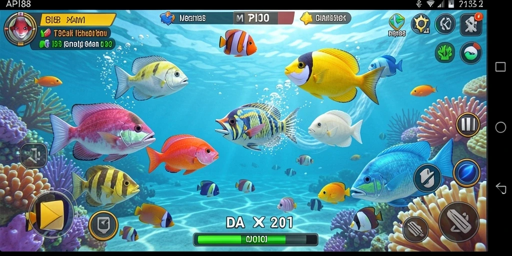 Tampilan menarik dari gameplay Tembak Ikan di API88.