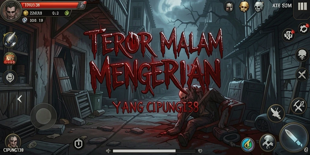 Screenshot gameplay CIPUNG138 dengan suasana Horror yang mencekam.