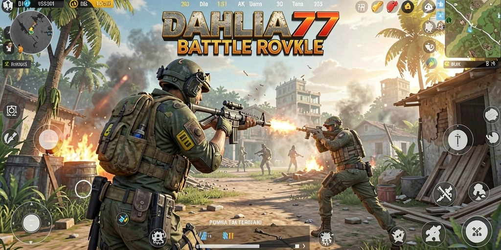 Gameplay seru dan menantang di arena Battle Royale.