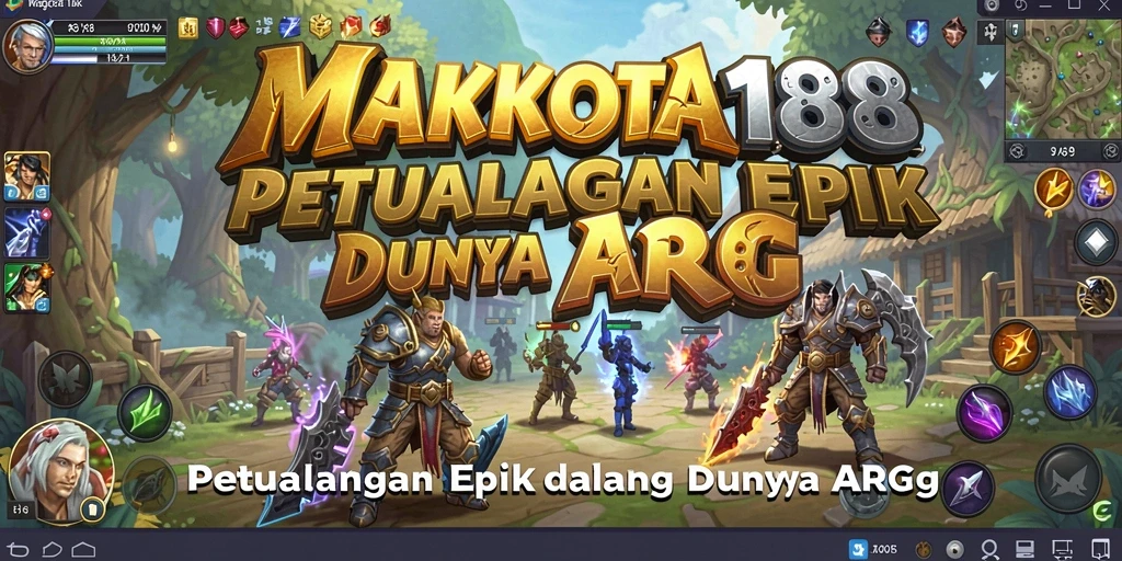 Tampilan gameplay seru di dunia petualangan MAHKOTA188.