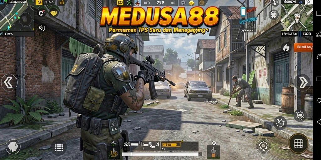 Gameplay seru MEDUSA88 dalam pertempuran TPS.
