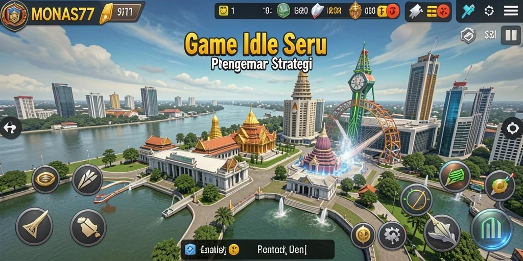 Tampilan gameplay seru dan menarik dari MONAS77.
