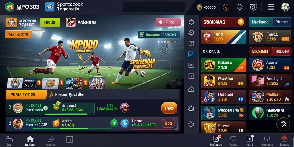 Tampilan menarik dari gameplay Sportsbook MPO303.