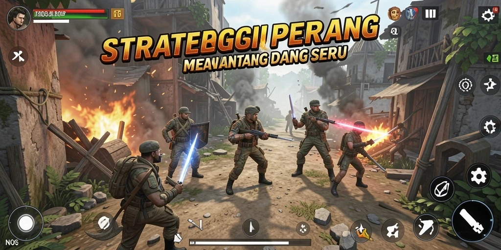 Screenshot permainan N06 menampilkan taktik pertempuran yang mendebarkan.