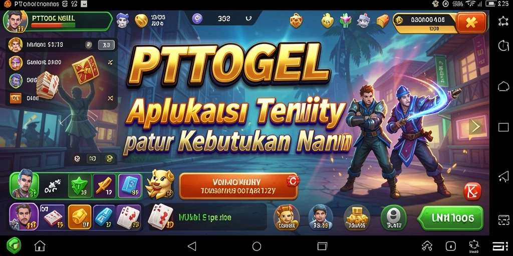 Tampilan antarmuka utama PTTOGEL yang sederhana dan fungsional.