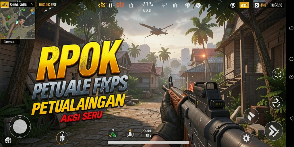 Tangkapan layar RPOK menunjukkan pertempuran intens dan grafis menakjubkan.