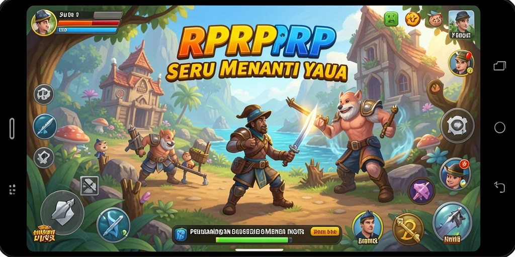 Gameplay RPRPRP yang penuh aksi dan eksplorasi.