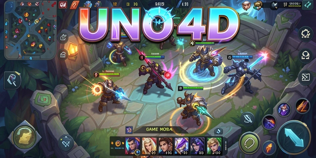 Screenshot dari gameplay seru UNO4D yang mendebarkan.