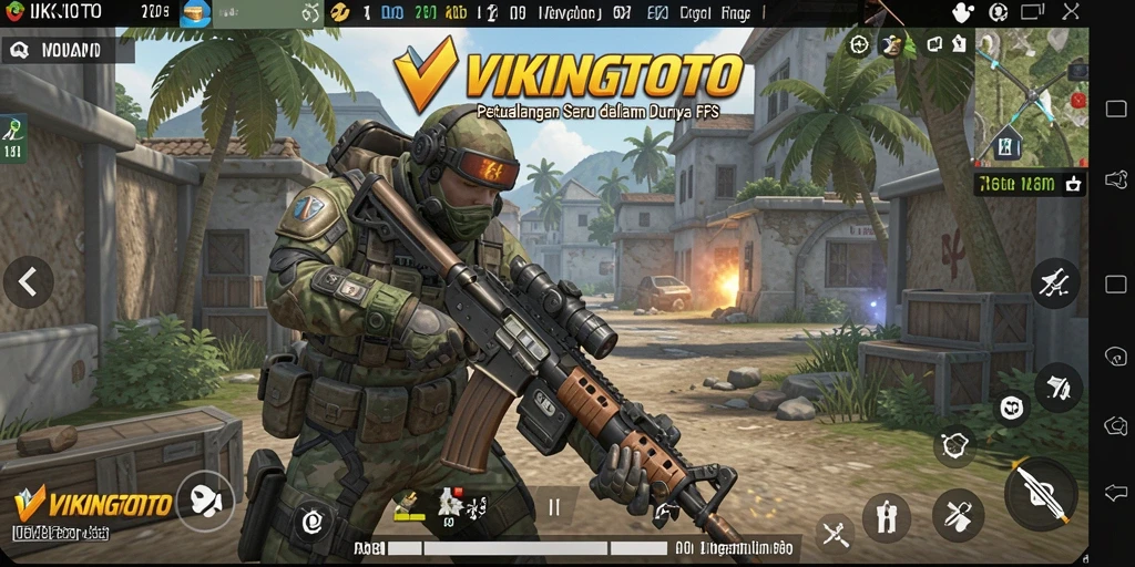 Screenshot gameplay VIKINGTOTO yang menunjukkan aksi tembak-menembak seru.