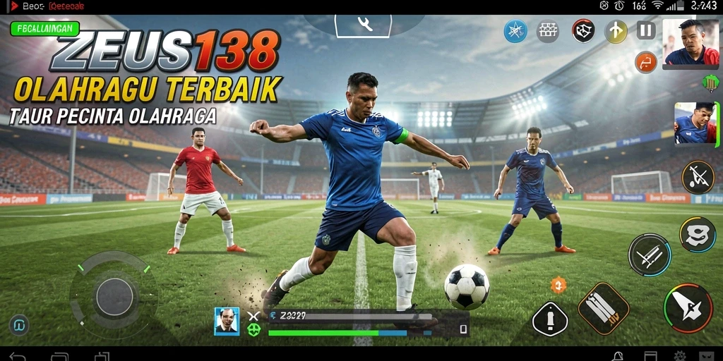 Tampilan gameplay seru dalam permainan olahraga ZEUS138.